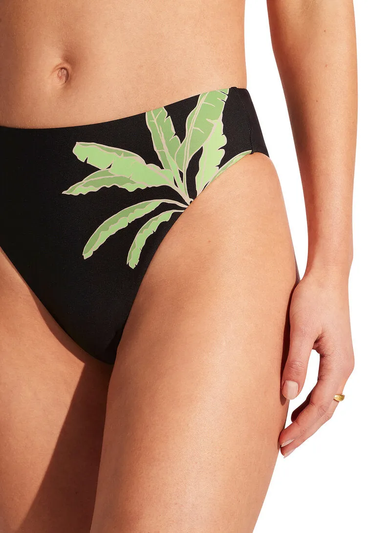 Palm Paradise High Rise Pant - Black
