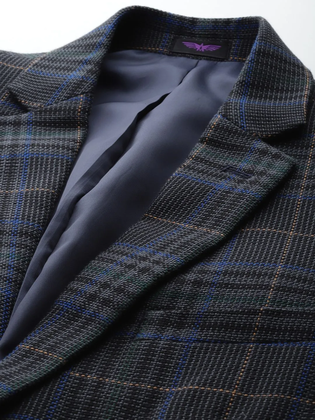 Park Avenue Slim Fit Checked Single-Breasted Blazers