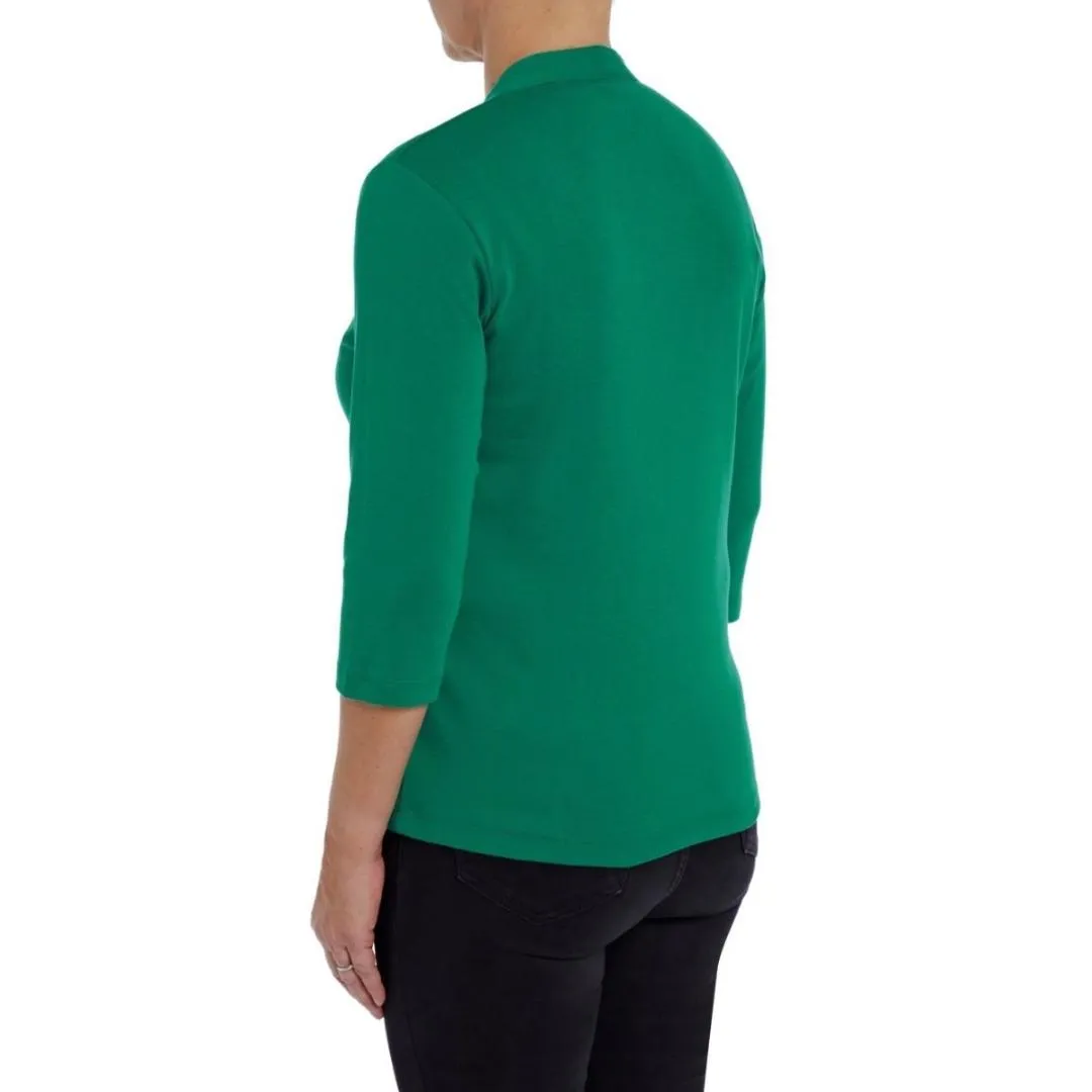 PENNY PLAIN Jade High Back V-Neck Top
