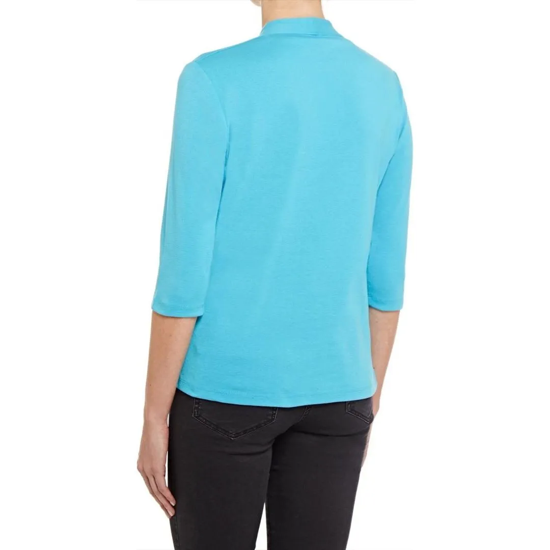 PENNY PLAIN Lagoon High Back V-Neck Top