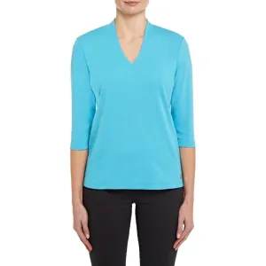 PENNY PLAIN Lagoon High Back V-Neck Top