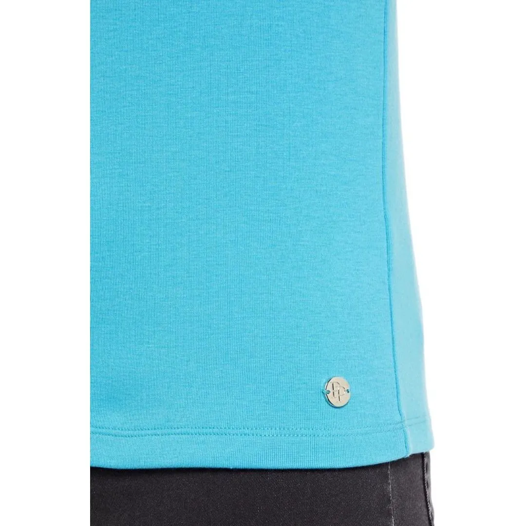 PENNY PLAIN Lagoon High Back V-Neck Top