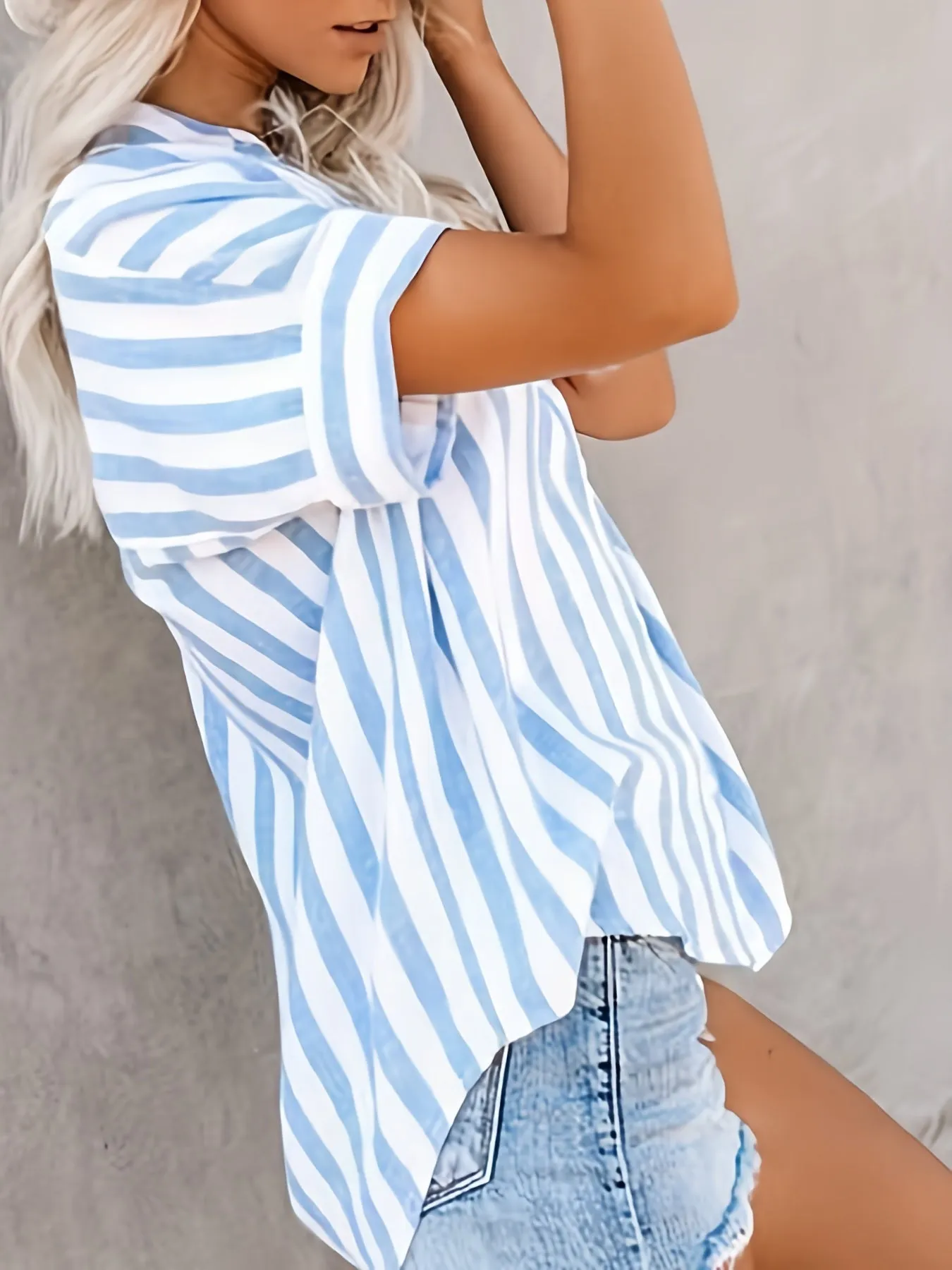 Pilar® | Striped Button Down Shirt