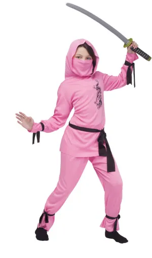Pink Ninja Child Small 4-6  Costume