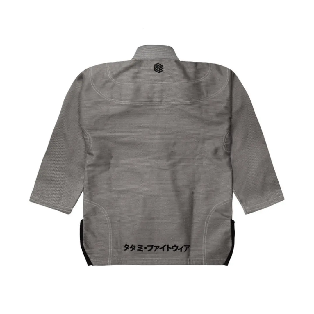 PREMIUM TATAMI ESTILO  6.0 BLACK LABEL GI - BALCK ON GREY