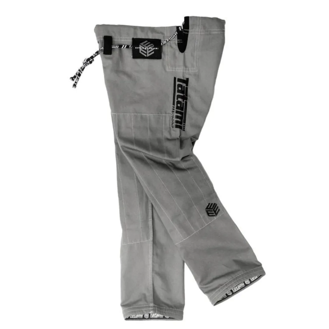 PREMIUM TATAMI ESTILO  6.0 BLACK LABEL GI - BALCK ON GREY