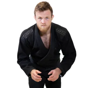 PREMIUM TATAMI ESTILO  6.0 BLACK LABEL GI - BLACK ON BLACK