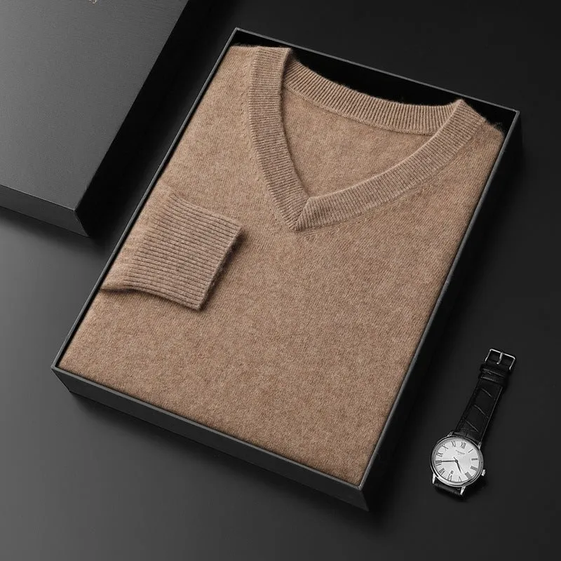 Princeton Cashmere V-Neck Sweater