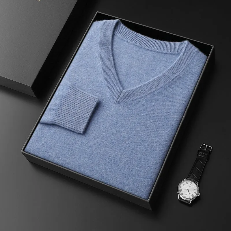 Princeton Cashmere V-Neck Sweater