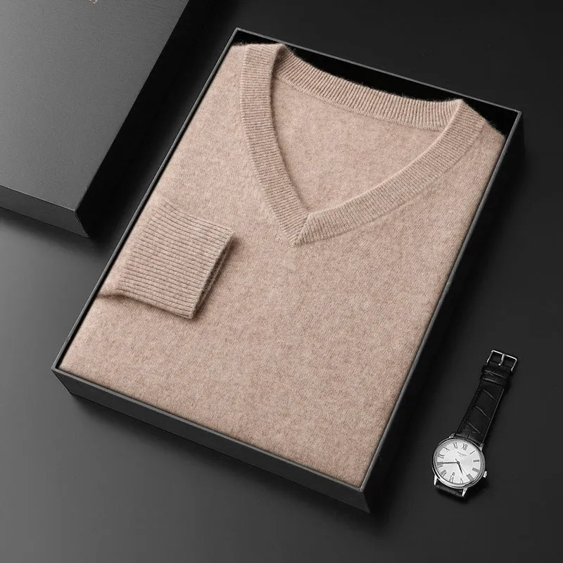 Princeton Cashmere V-Neck Sweater