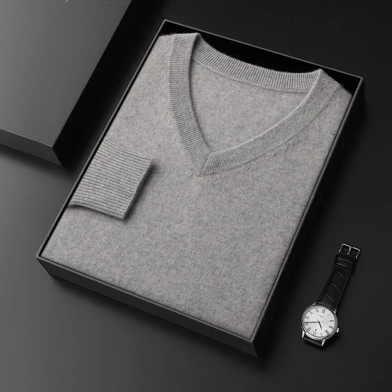 Princeton Cashmere V-Neck Sweater