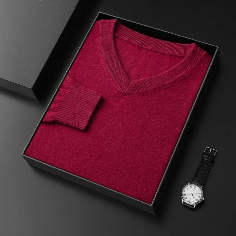 Princeton Cashmere V-Neck Sweater