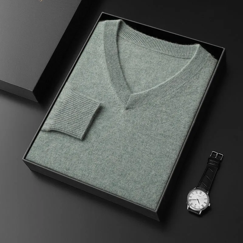 Princeton Cashmere V-Neck Sweater