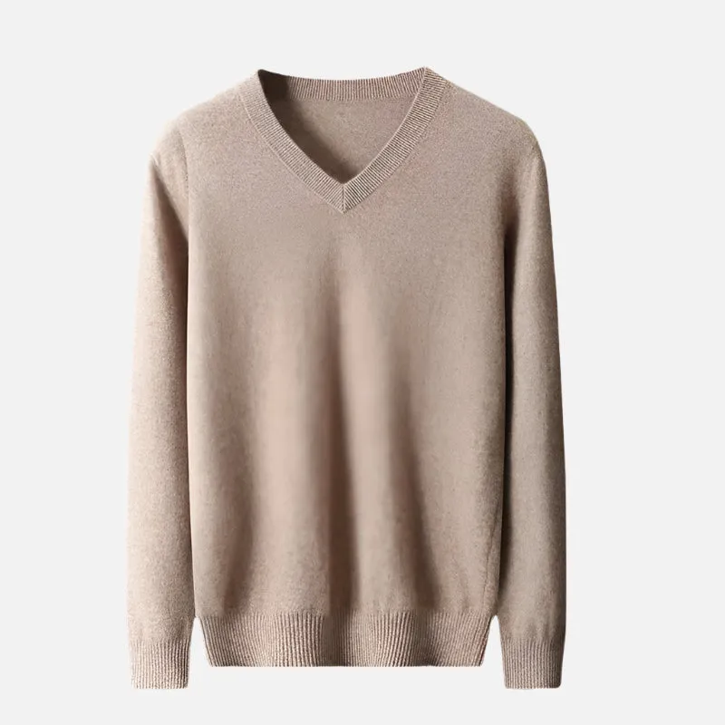 Princeton Cashmere V-Neck Sweater
