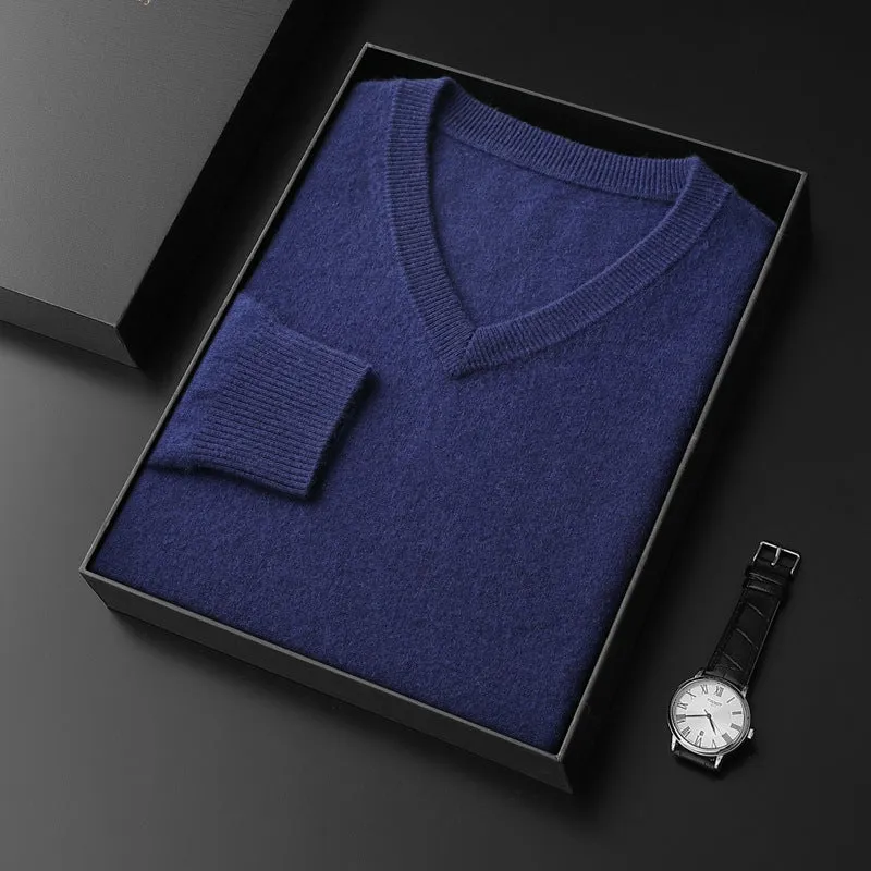 Princeton Cashmere V-Neck Sweater