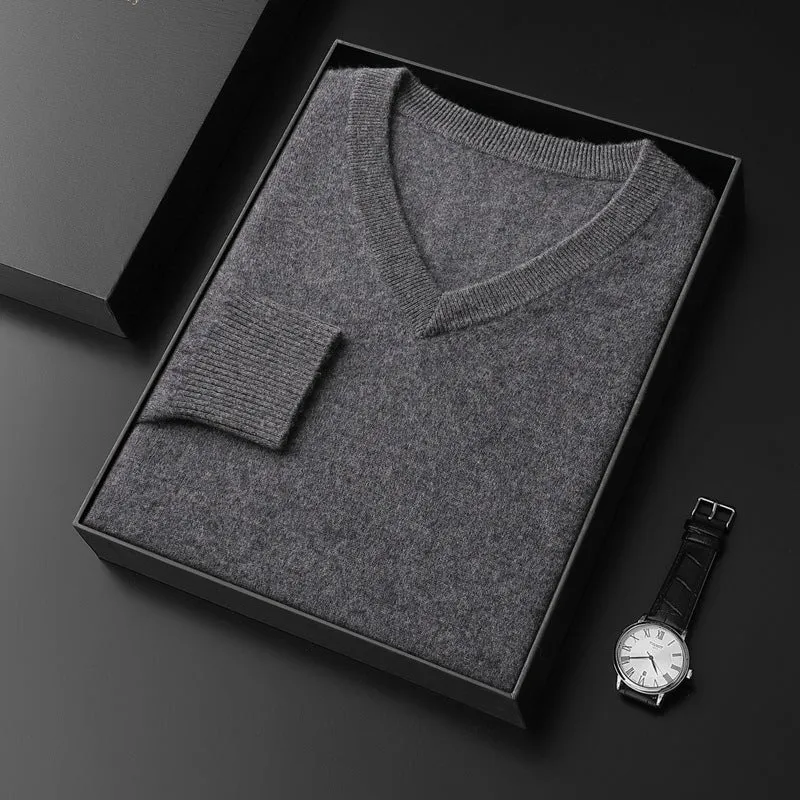 Princeton Cashmere V-Neck Sweater