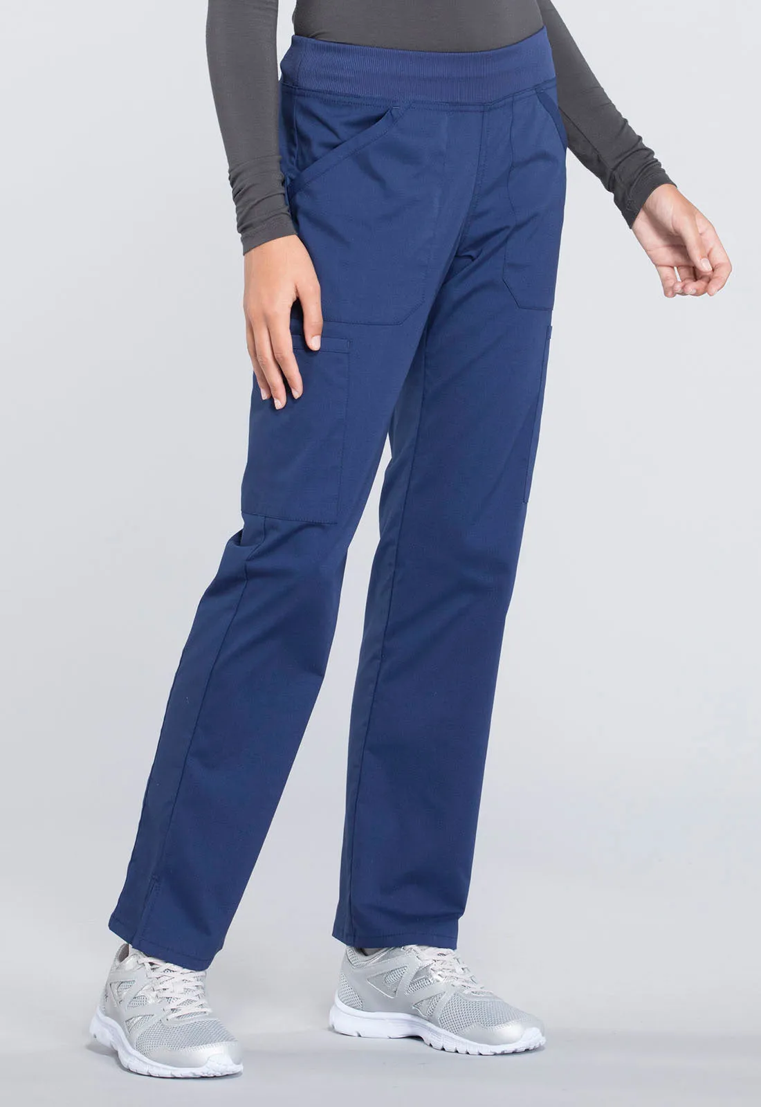 Professionals WW170 Mid Rise Straight Leg Pull-on Cargo Pants Navy
