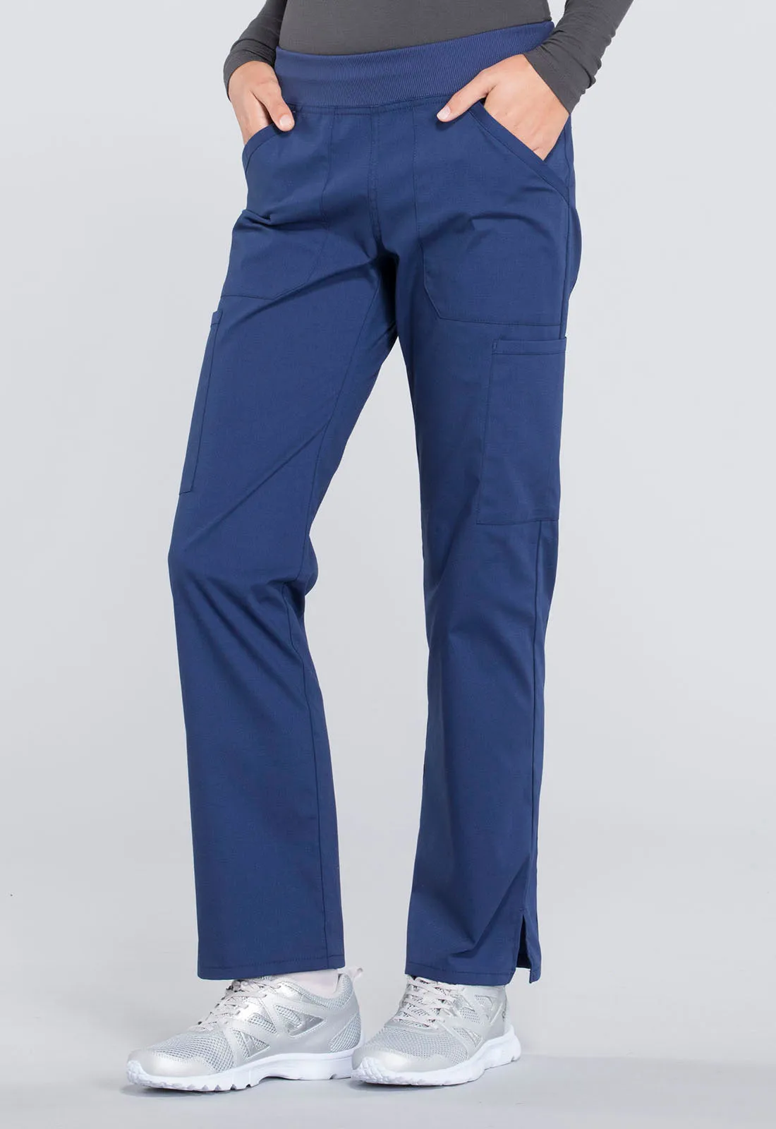 Professionals WW170 Mid Rise Straight Leg Pull-on Cargo Pants Navy