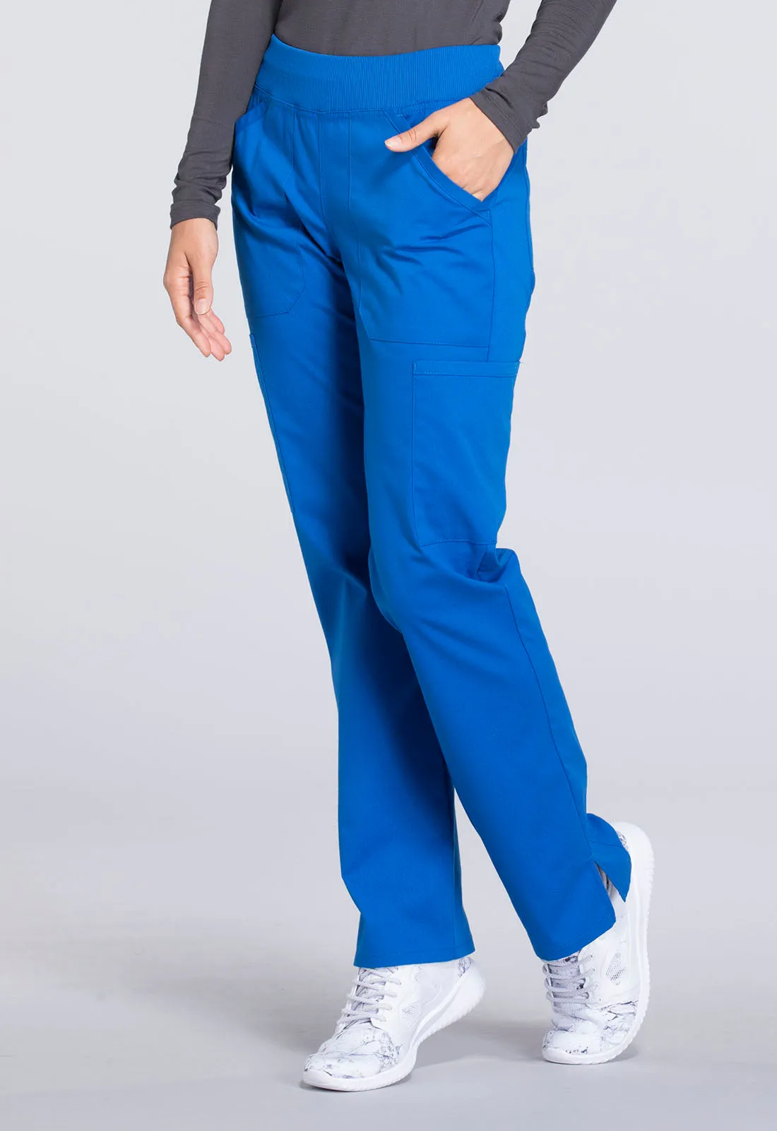 Professionals WW170 Mid Rise Straight Leg Pull-on Cargo Pants Royal