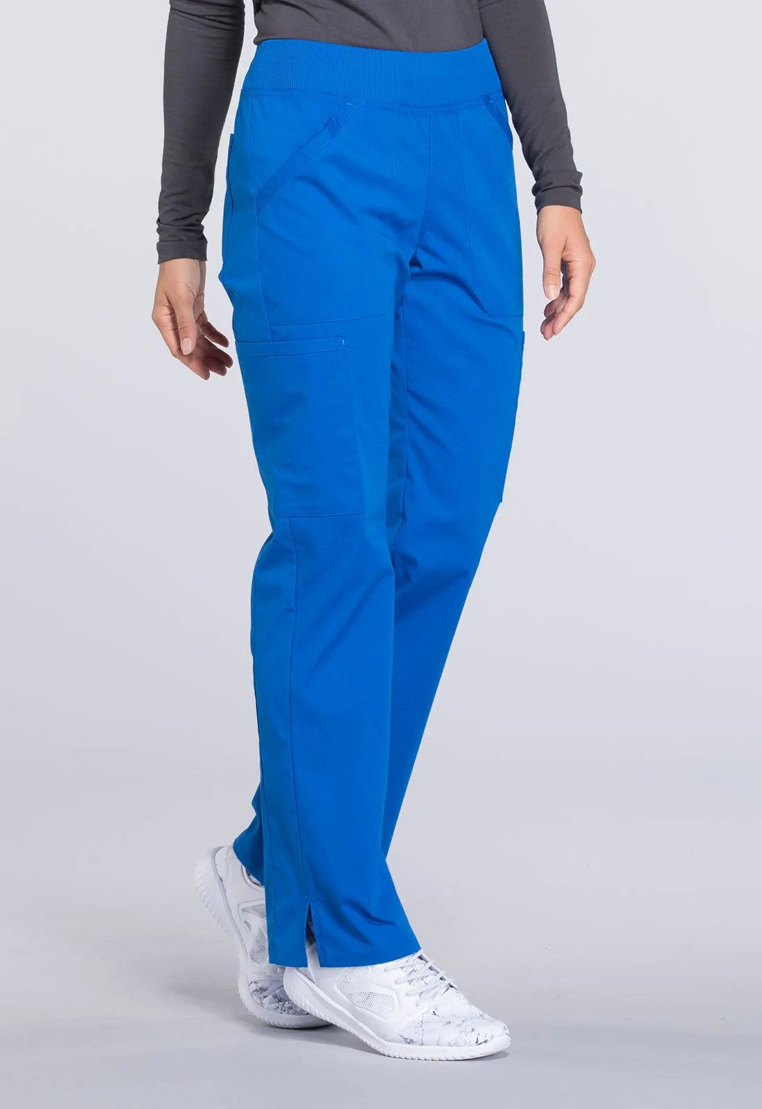 Professionals WW170 Mid Rise Straight Leg Pull-on Cargo Pants Royal