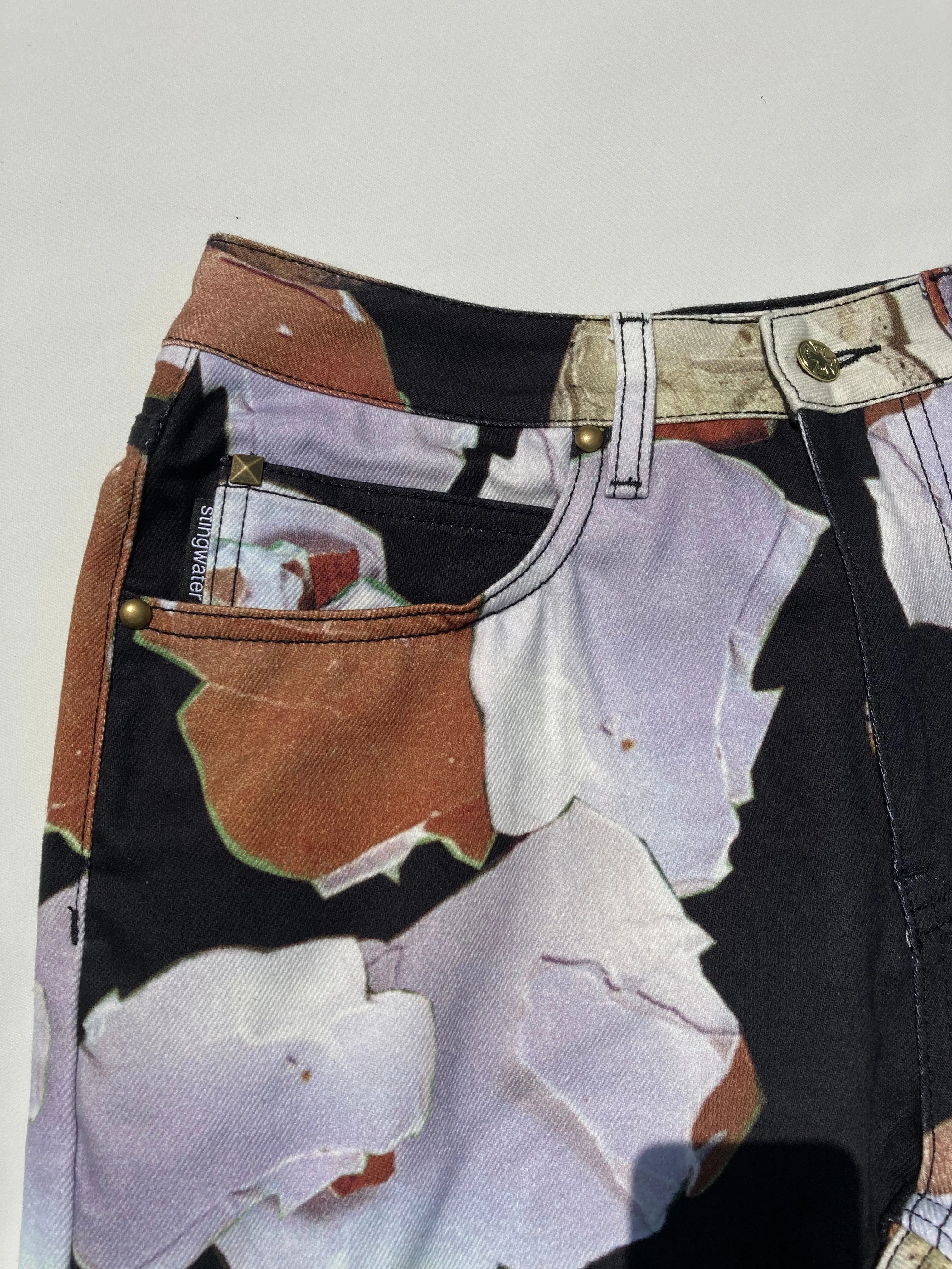"Walking on Egg shells" Twill Pants Black