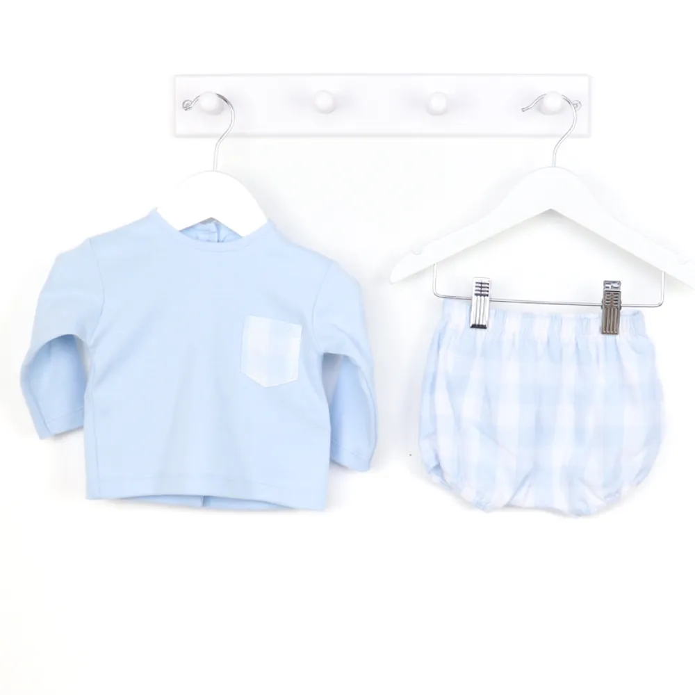 Rapife Boys Blue Check Jam Pants & Top