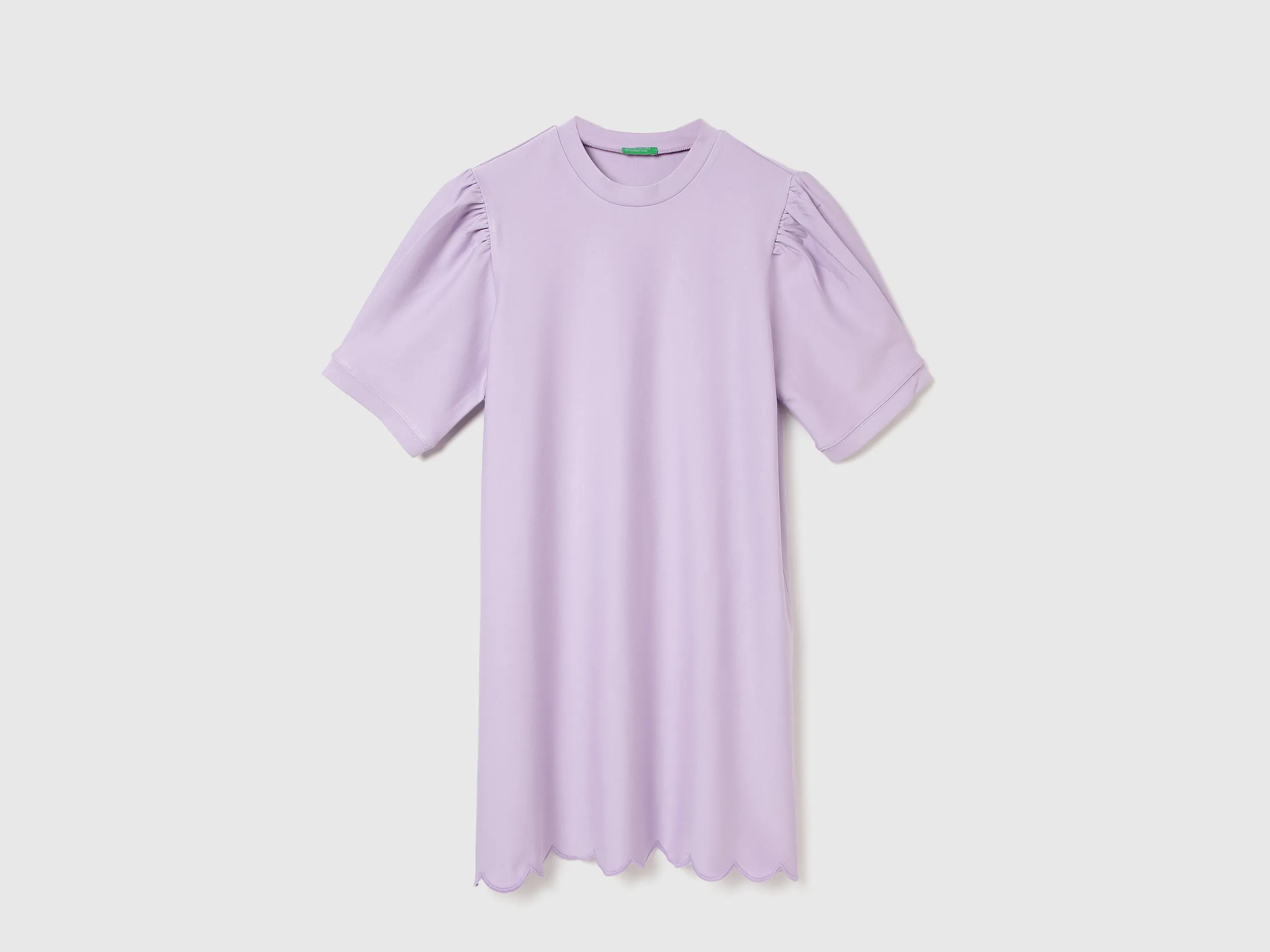 Regular Fit Round Neck Solid Dresses