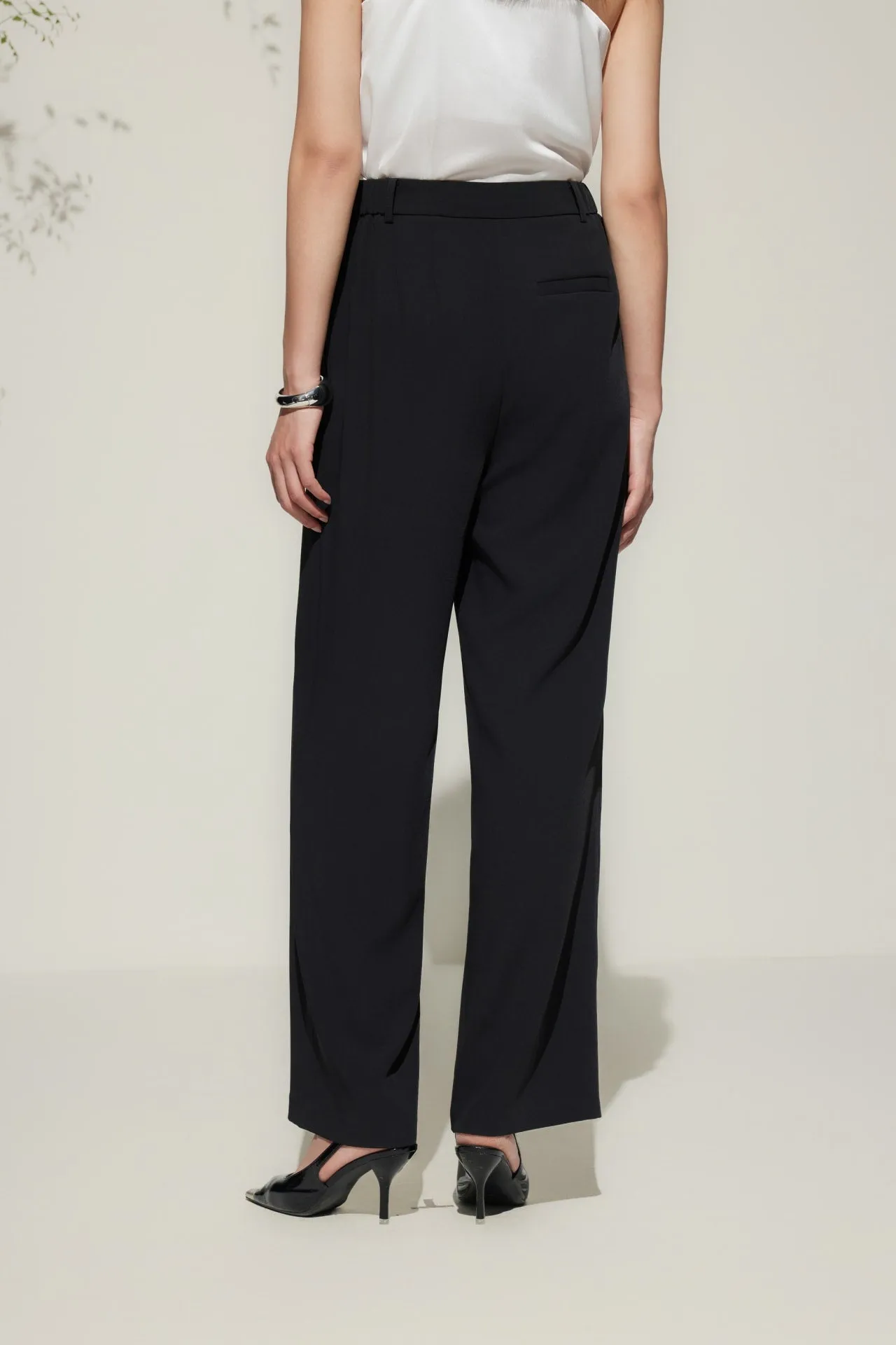 Relaxed Straight Leg  Casual Pants