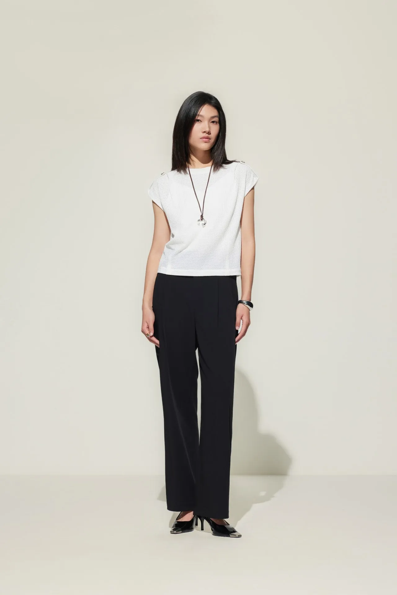 Relaxed Straight Leg  Casual Pants