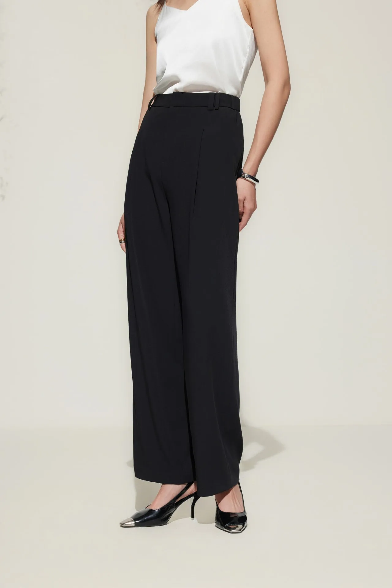 Relaxed Straight Leg  Casual Pants