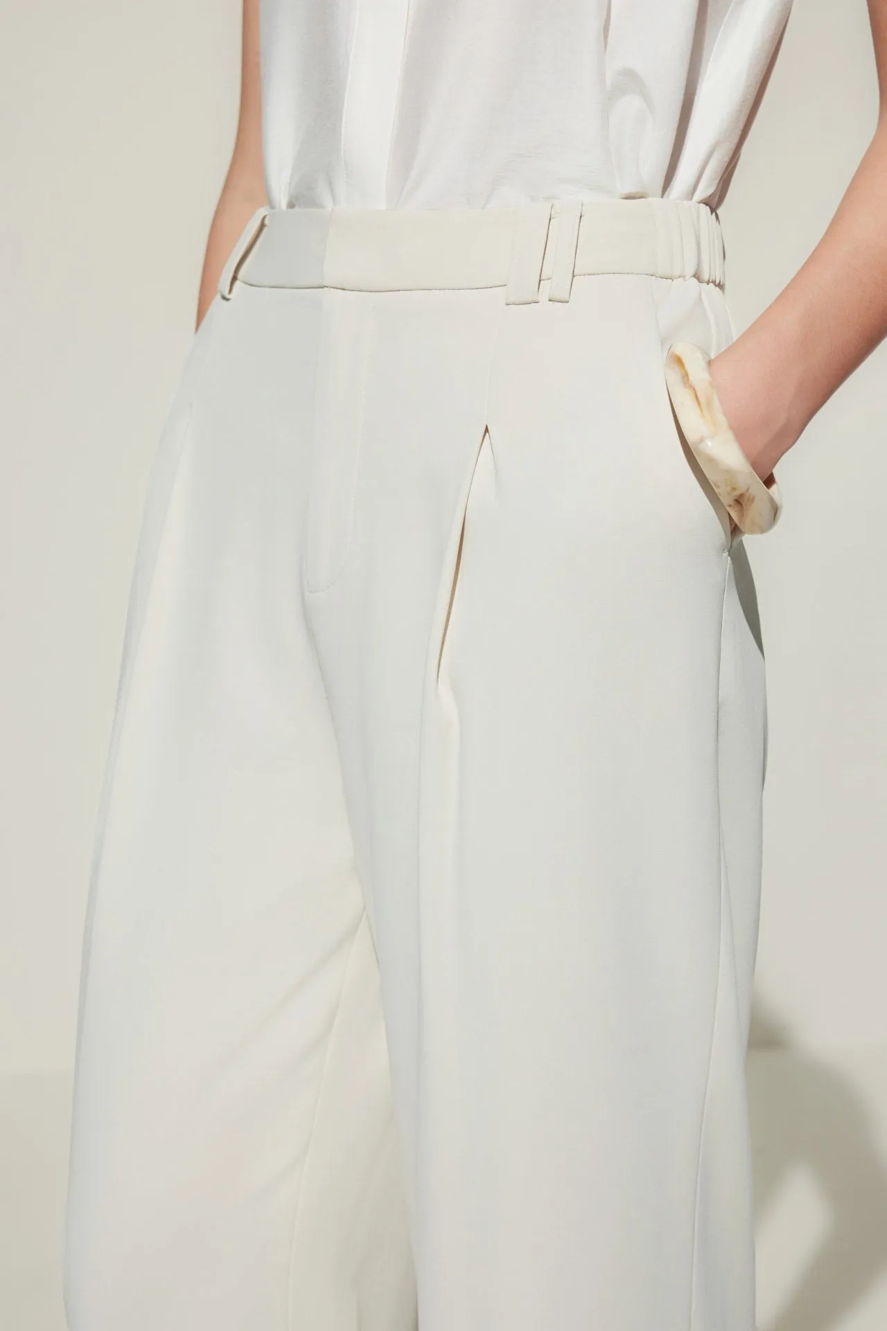 Relaxed Straight Leg  Casual Pants