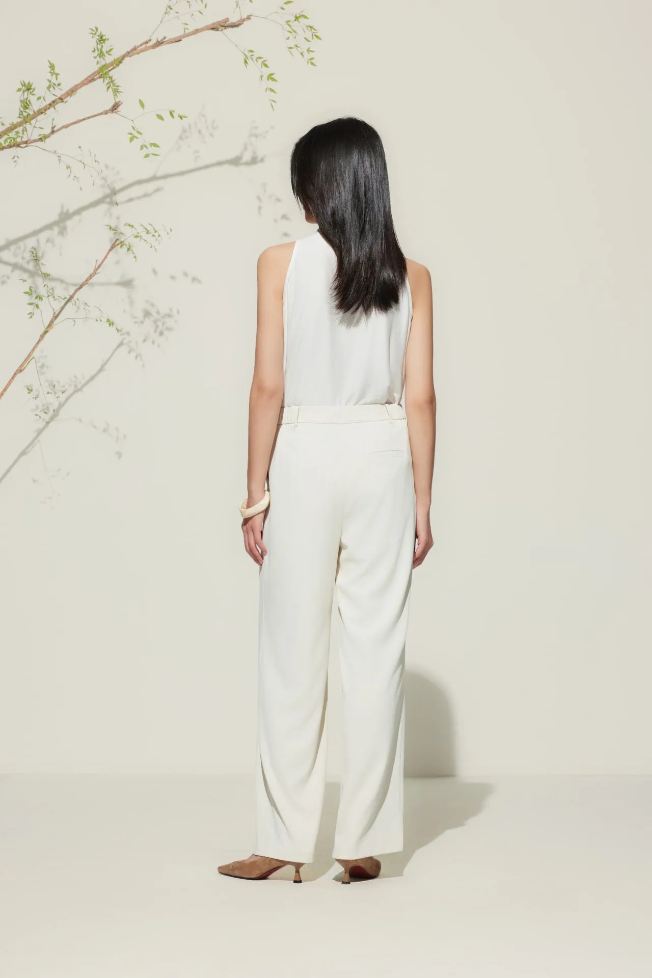 Relaxed Straight Leg  Casual Pants
