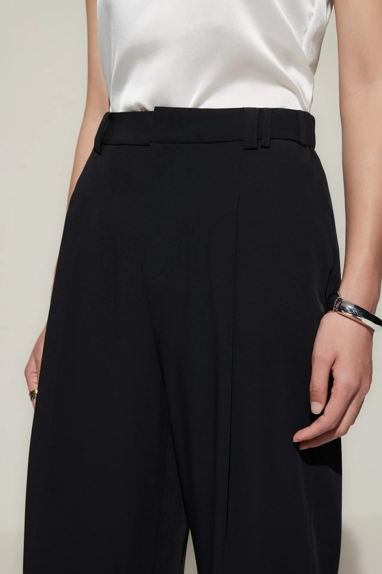 Relaxed Straight Leg  Casual Pants
