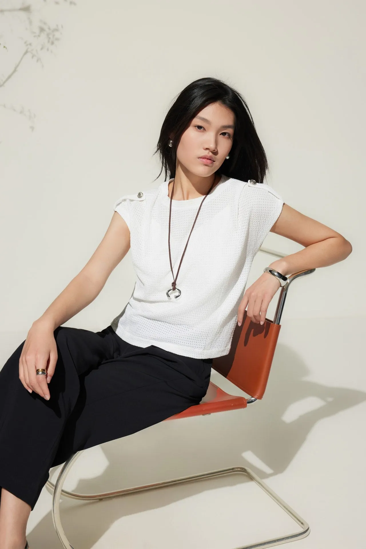 Relaxed Straight Leg  Casual Pants