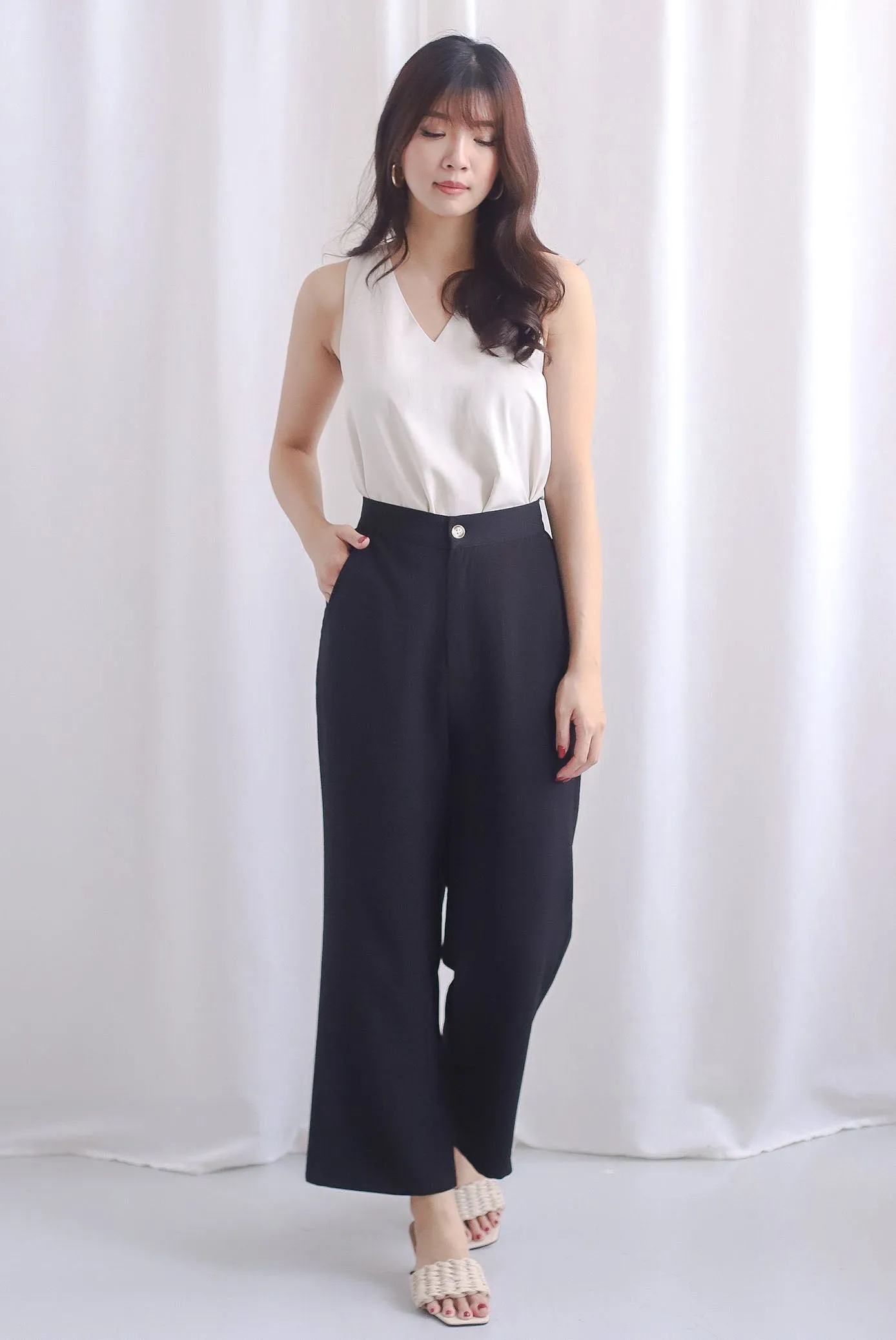 *Restocked* Moya Straight Cut Pants In Black