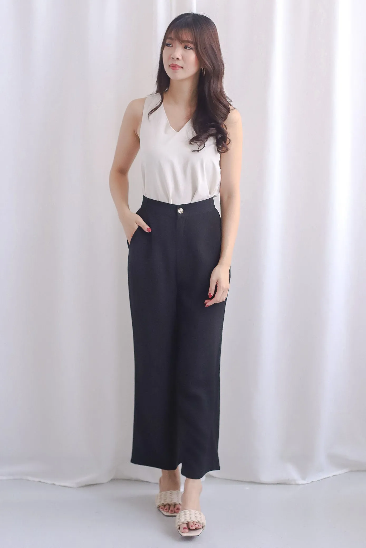 *Restocked* Moya Straight Cut Pants In Black