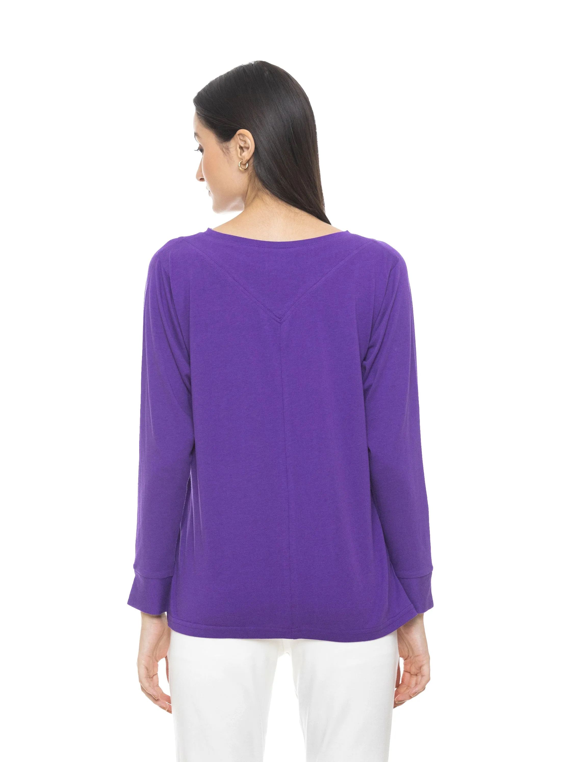 Restore Long Sleeve Crew (Purple)
