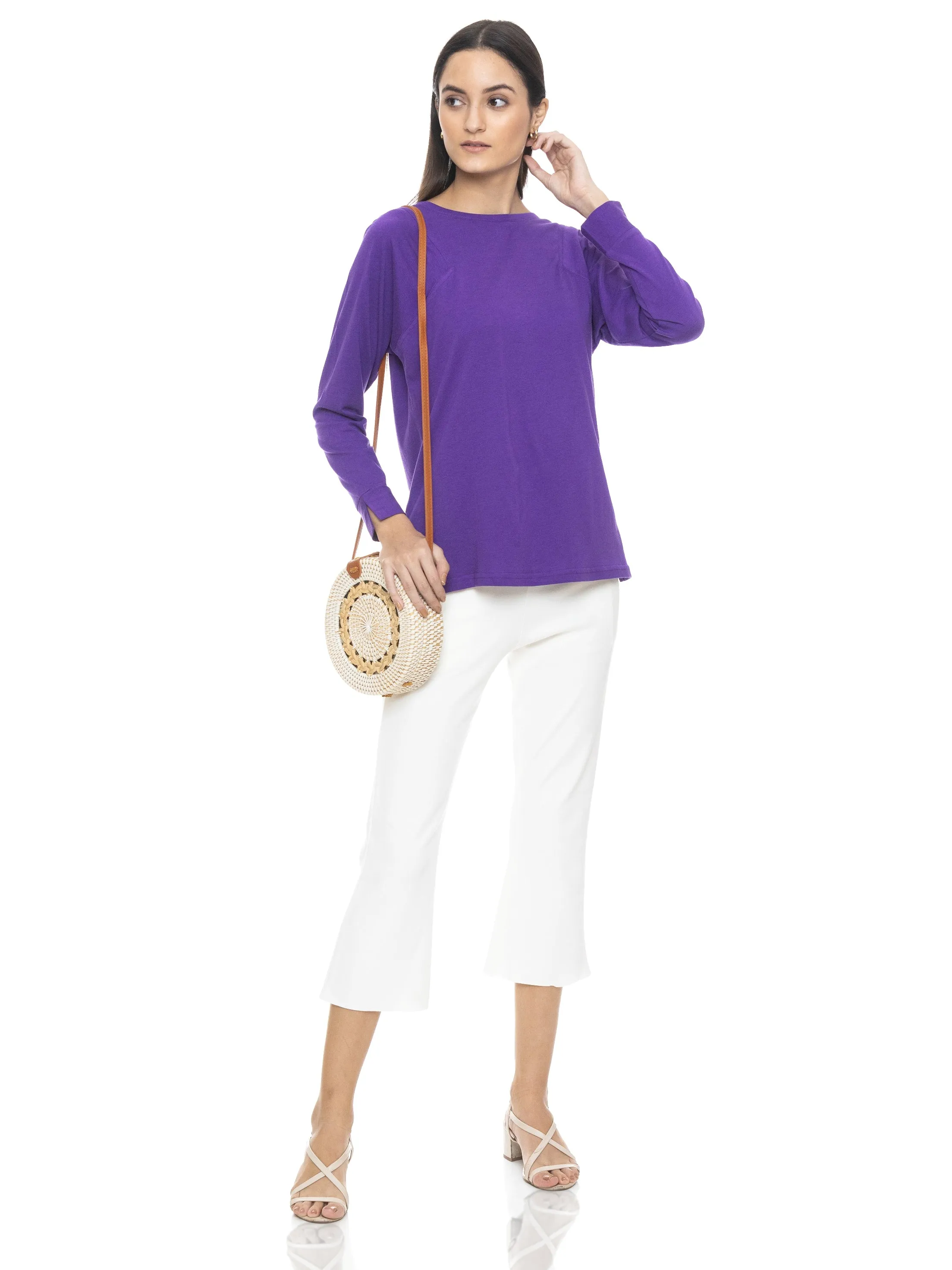 Restore Long Sleeve Crew (Purple)