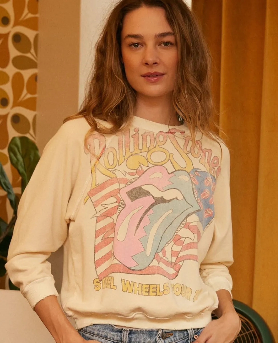Rolling Stones Steel Wheels Raglan Sweatshirt