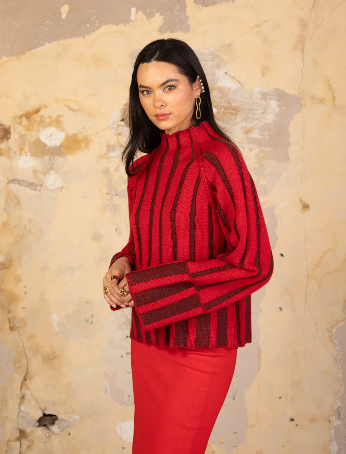 ROWAN MOCK SWEATER