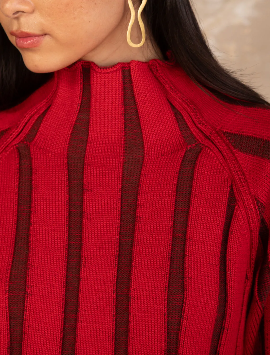 ROWAN MOCK SWEATER