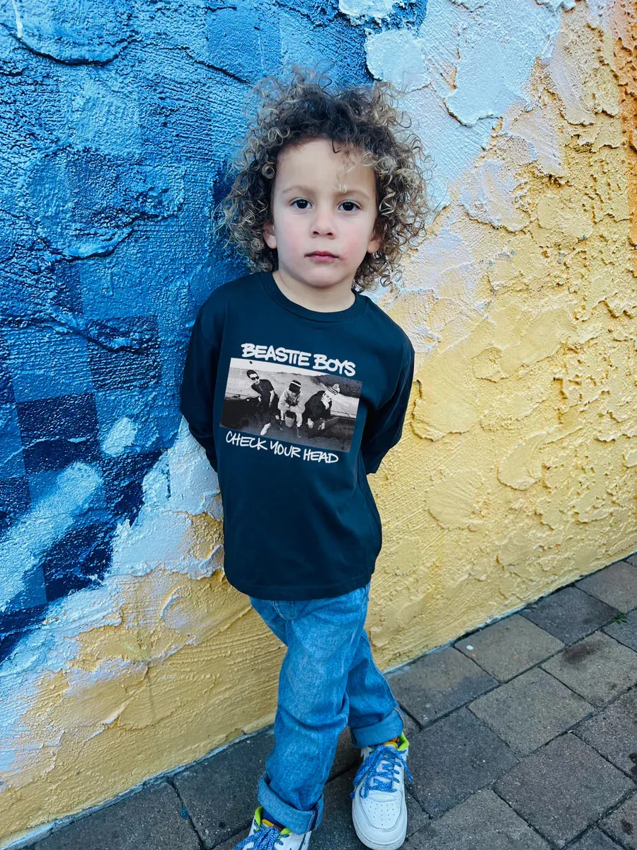 rowdy spout- Beastie Boys Organic Long Sleeve Tee (Jet Black)