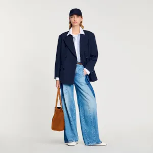 Royal Wool Blend Suit Jacket Navy Blue