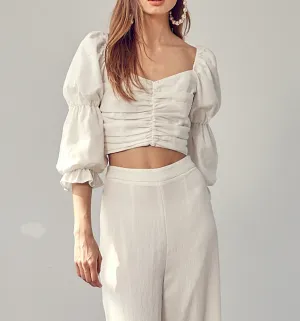 Ruch Peasant Crop Top