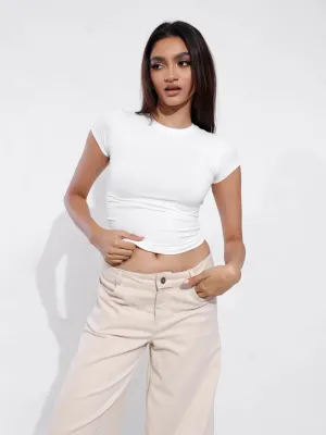 Rue High Neck Fitted T-Shirt