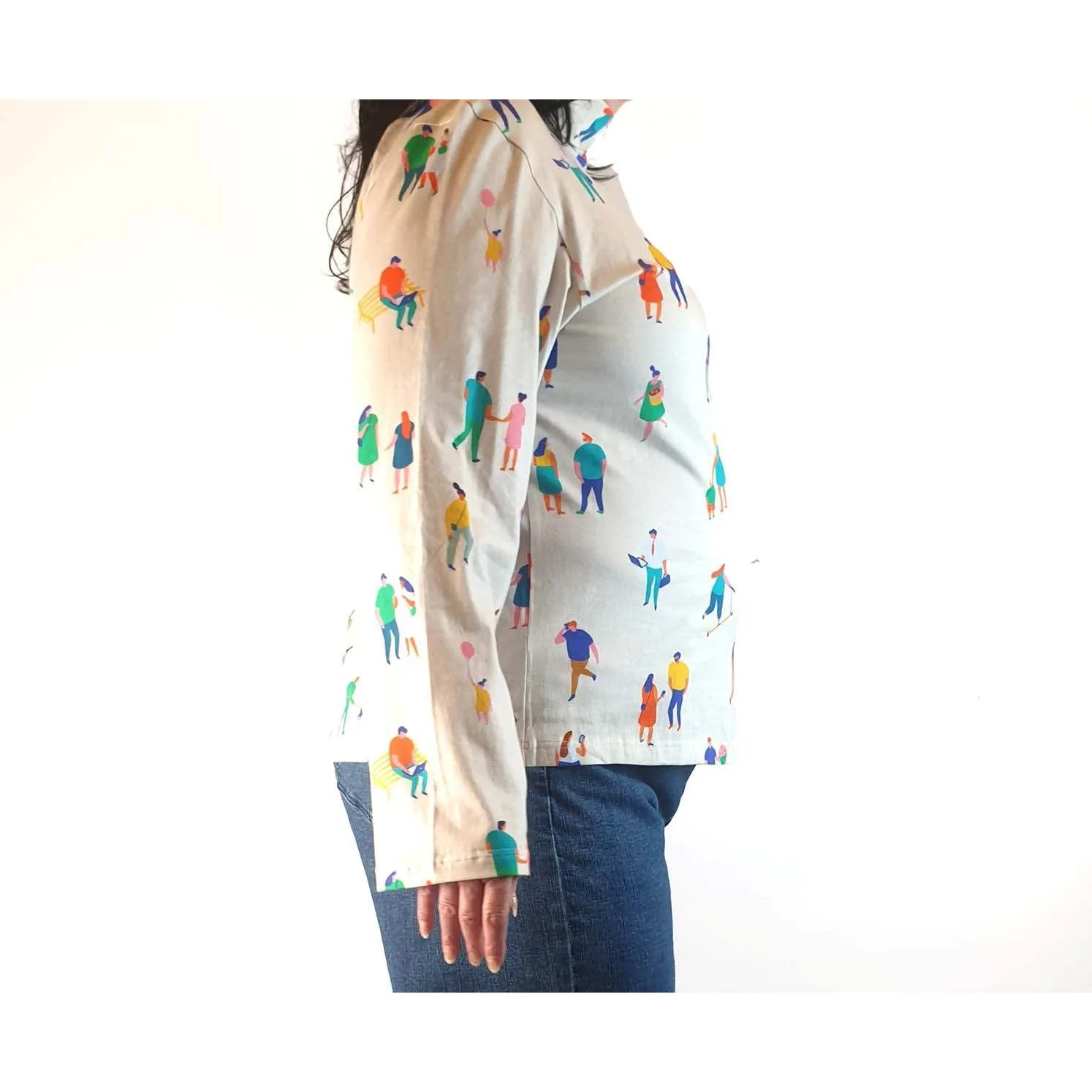 Rummage Style white print skivvy size 20