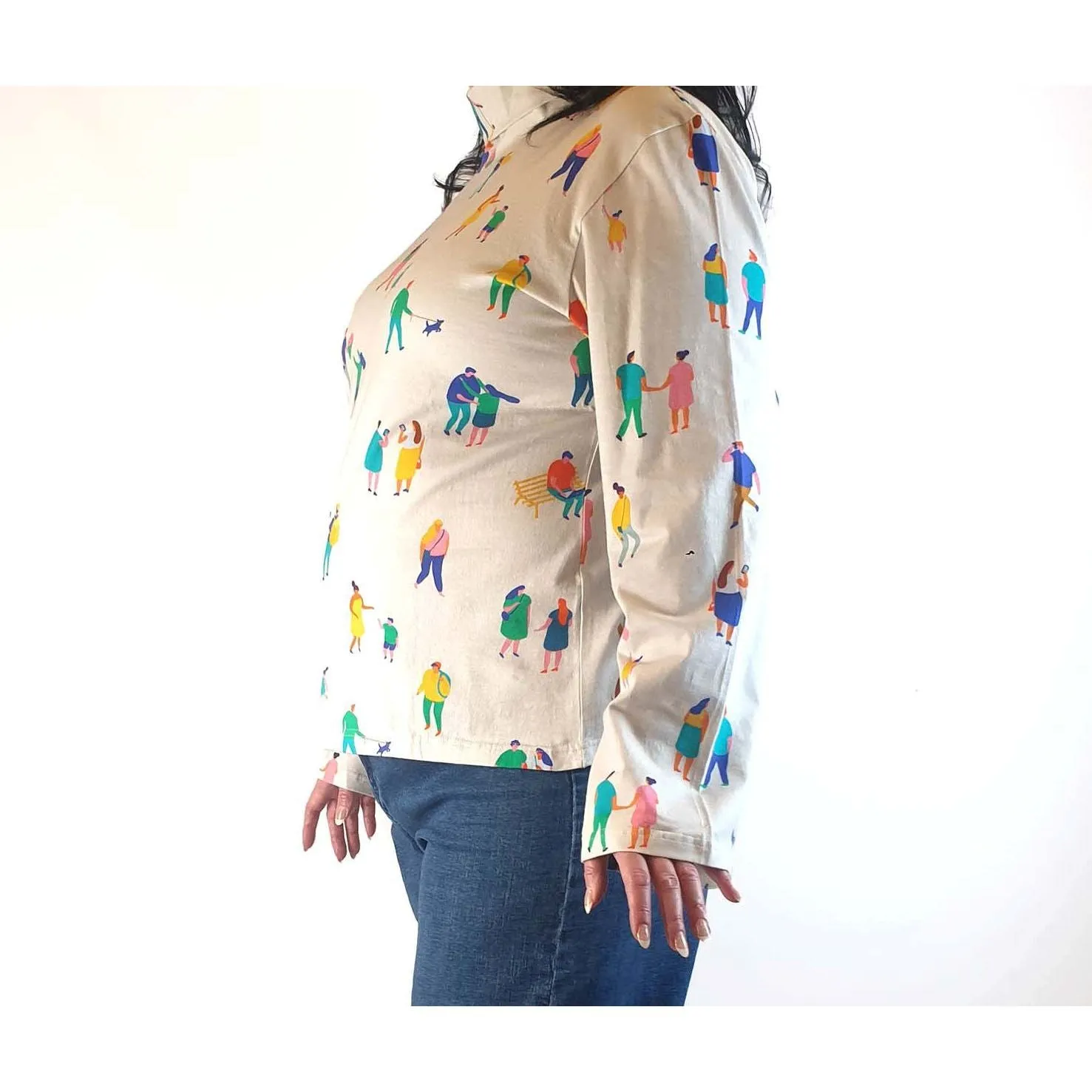 Rummage Style white print skivvy size 20