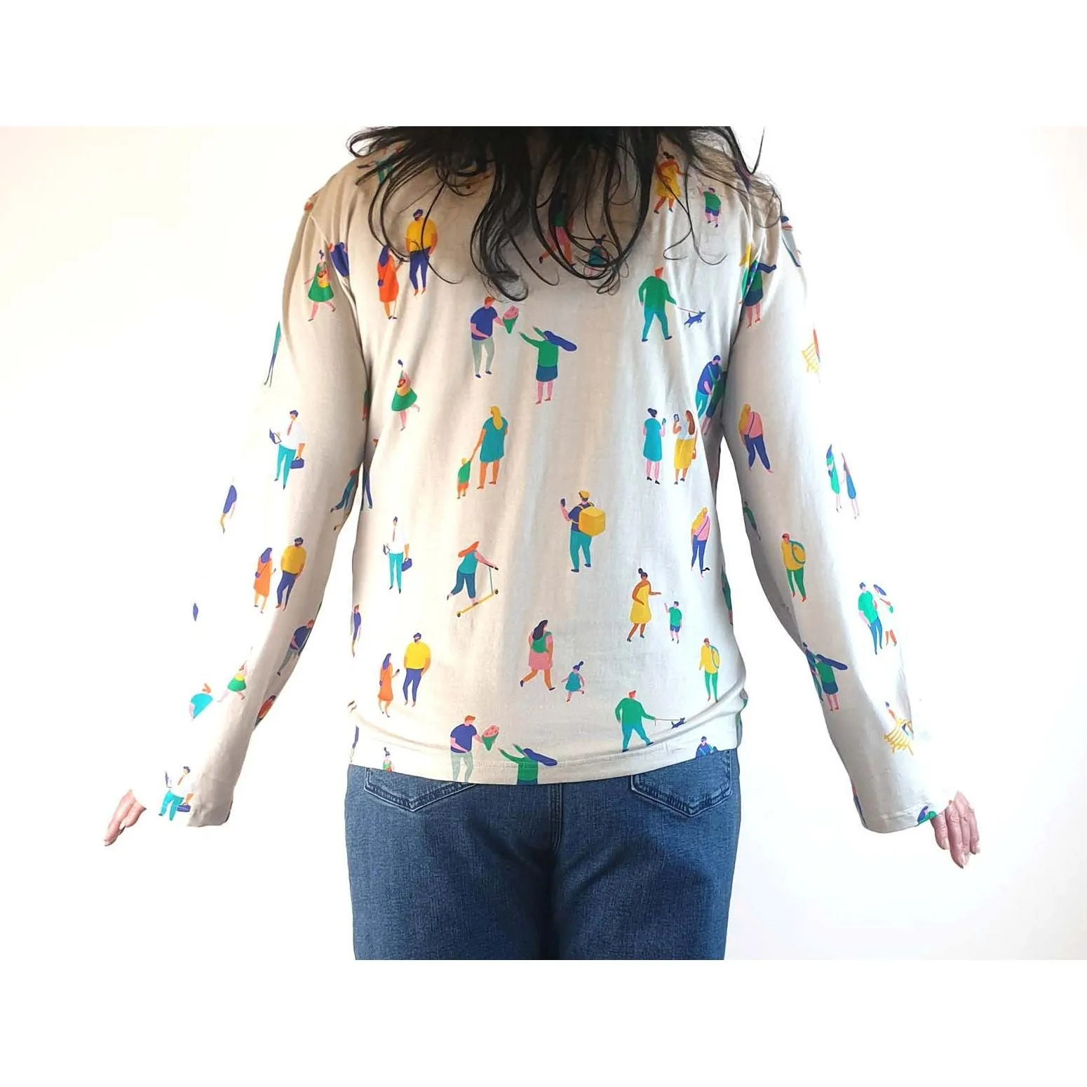 Rummage Style white print skivvy size 20