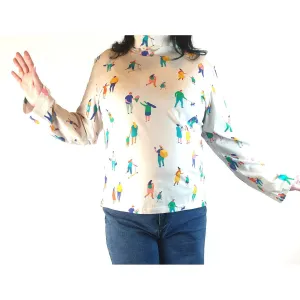 Rummage Style white print skivvy size 20