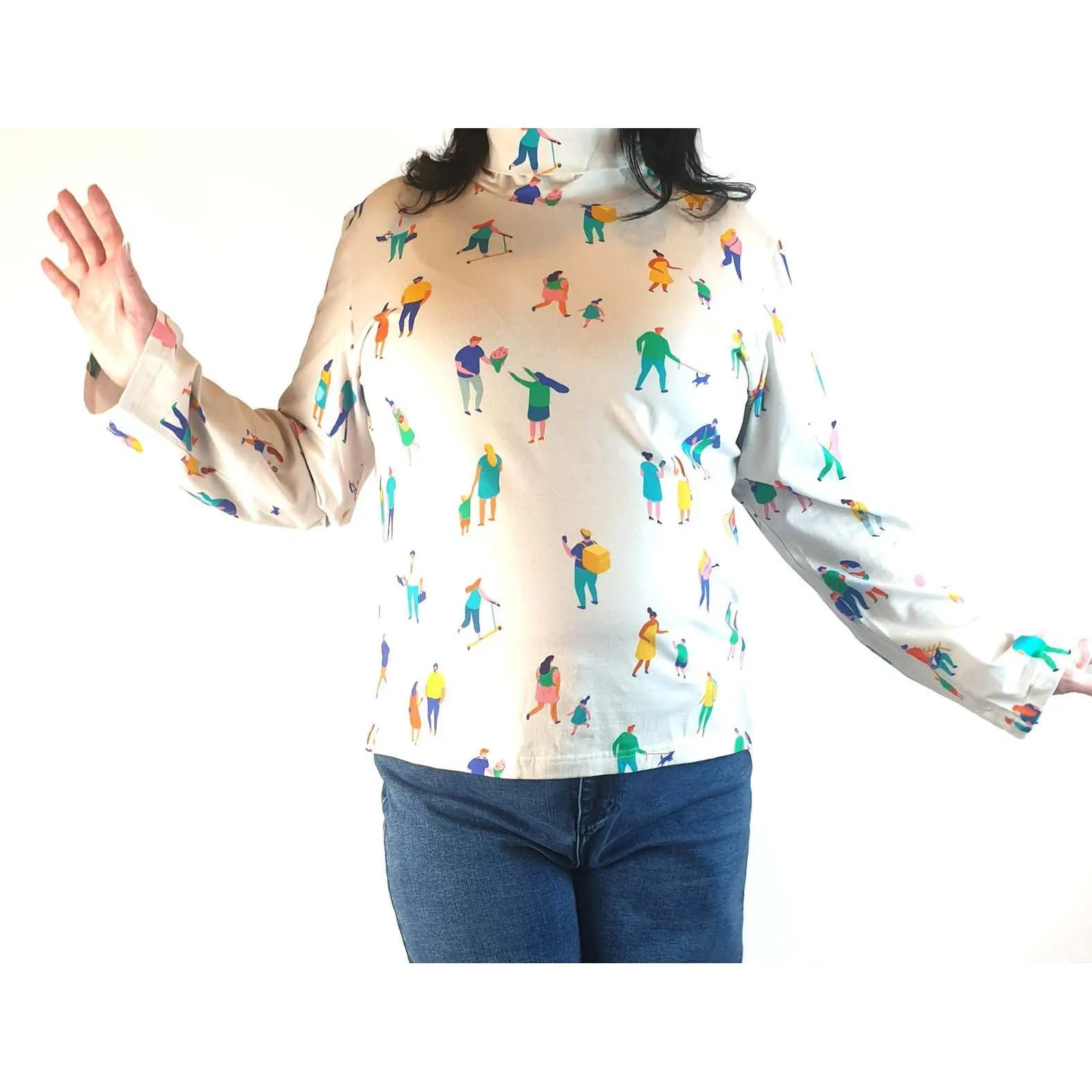 Rummage Style white print skivvy size 20